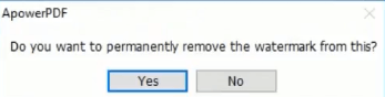 ApowerPDF刪除水印